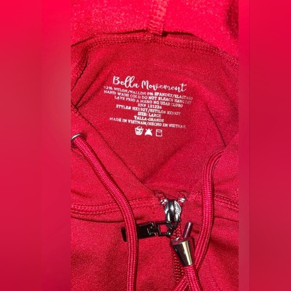 HOODIE STRECH RED SIZE L - Picture 5 of 6